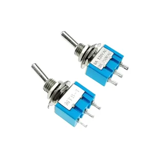 Toggle Switch E-TEN 1021/1121 Small Blue Shaking Head Rocker 6A 125V ON-OFF 3P Mechanical Life