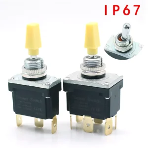 Toggle Switch IP67 SPST SPDT 15A 250VAC 2Pin 3Pin On off/on on/on off on 3 Positions 6 Pin Momentary Switch SPDT