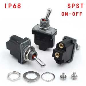 Toggle Switch IP68 SPST SPDT 15A 250VAC 2Pin 3Pin On-off/on-on/on-off-on 3 Positions 6 Pin Momentary Switch SPDT