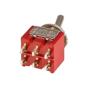 Toggle Switch MTS 2 Series Hotel Retro Golden Rocker Rocker Round Head with Wire Button Switch Toggle Switch