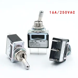 Toggle Switch SPDT 16A 250VAC 3Pin ON-ON 2 Positions 3 Pin SPDT 6012