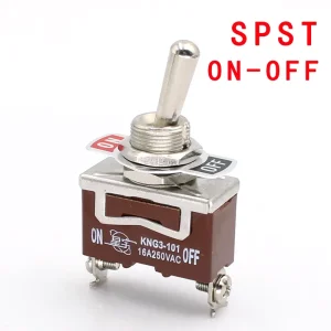 Toggle Switch SPST SPDT 16A 250VAC 2Pin 3Pin On off/on on/on off on 3 Positions 3 Pin Momentary Switch SPDT Bakelite Instruments