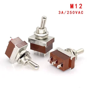 Toggle Switch SPST SPDT 3A 250VAC 3Pin 6Pin On-on/on-off-on 3 Positions 6 Pin Momentary Switch DPDT