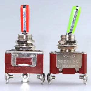 Toggle Switch with Handle Copper Terminals Silver Contact
