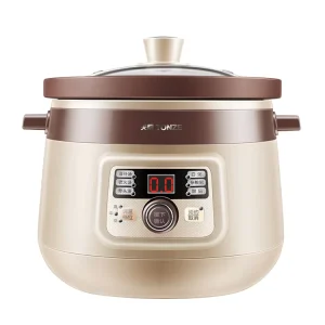 Tonze 3L Chinese Electric Stew Pot Soup Maker Purple Clay Pot Slow Cooker
