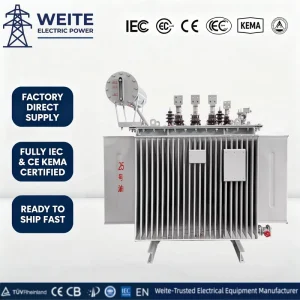 Transformer 35kV Three Oil Immersed 8000kVA Low Loss Design 400V for Cement Plant Distribution Systems Industrial Contractors