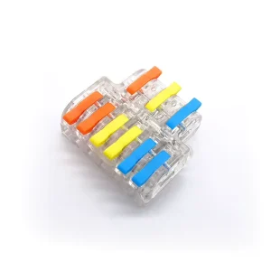 Transparent 3-In-6-Out Wire Splicing Connector Terminal Block for Electrical Interconnections