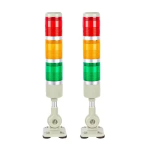 Tri color LED Light with Buzzer Diode Plastic Safety Alarm Indicator Light signal Stack Light 24V 3W