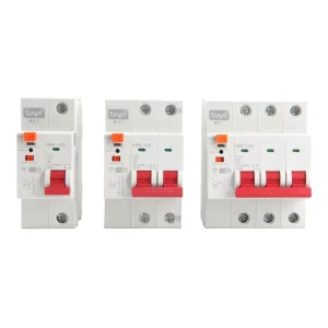 Tuya App Remote Control Smart Home System Mini Smart Circuit Breaker 1P 2P 3P 4P WiFi MCB 6kA Breaking Capacity