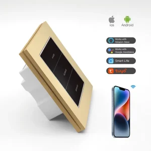 Tuya Matter Smart Home Light Switch 1 2 3 4 Gang Zigbee WiFi & BLE Smartlife App Remote Control Wall Touch