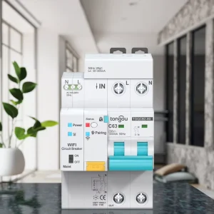 Tuya RCBO WIFI Metering Circuit Breaker Smart Life Timer Remote Control Automatic Wireless Interruptor Reclosing Switch
