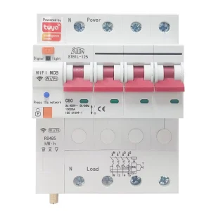 Tuya Smart Circuit Breaker 4p Long Model OEM Miniature Circuit Breaker Mini Copper Color Breaking Material CCC Mec