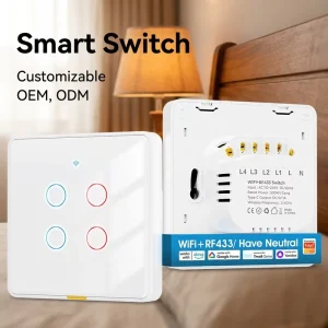 Tuya Smart Home Switch RF433 Remote Control Wireless Timer Schedule Countdown Cycle Random Inching Timing Relay Switch