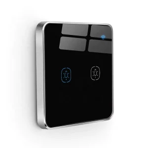 Tuya Smart Life UK Standard Wifi 2 Gang Smart Touch Switch Intelligent Remote Control Switch for Mobile Phones Max Current 1