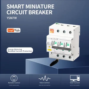 Tuya Smart WiFi 3P MCB 100A 6kA 400V Remote App Control Smart Circuit Breaker YSM7W