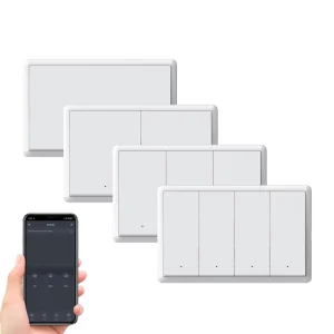 Tuya Smart Zigbee 1 2 3 4way US Smart Wall Switch App Remote Voice Control Supported by Alexa Google