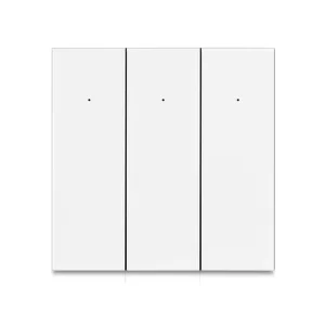 Tuya Smart Zigbee No Neutral Push Button Switch with Light APP Voice Remote Control Works with Alexa Google Home