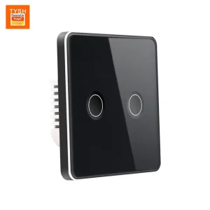Tuya TYSH 220V Smart Home Remote Control Light Switches Luxury Concave Panel Metal Frame Support Alexa Tuya Smart Switch