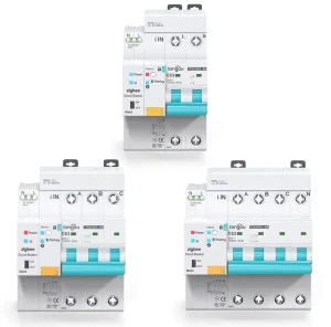 Tuya Type A AC Zigbee Smart RCBO Residual Current Circuit Breaker Overcurrent Protection 30mA Remote Industrial Household