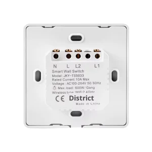 Tuya WIFI Smart Touch Wall Switch EU Standard Two-Way with Mobile APP Remote Control Voice Control Android Operative Bar Design