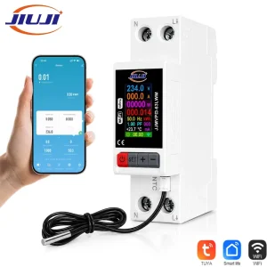 Tuya WiFi Smart Contactor Real time Power Monitor Overcurrent Earth Leakage Overvoltage Protection Remote Control Switch