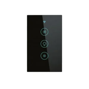 Tuya WiFi Smart Touch Dimmable Wall Switch Durable ABS Panel Light Switch App Remote Voice Control Compatible Alexa Google Home