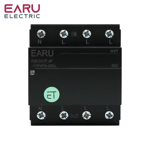 Tuya Wifi 3P+N Intelligent Circuit Breaker 63/80A Mobile Phone APP Wireless Remote Control Power Off Control Switch WiFiCB-TY-4P