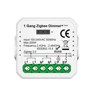 Tuya Zigbee Dimmer Module 1 Gang Wireless Remote Control Light Switch Compatible Alexa Google Home for LED Dimmable Lamps