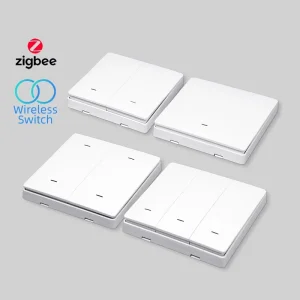 Tuya Zigbee Wireless Scene Switch Remote Control 1/2/3/4 Gang Battery Powered Work With ZigBee2mqtt Home Assistant