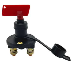 Two-Hole M8/M10 Dual Copper Post Battery Disconnect & Isolation Switch Leakage-Proof