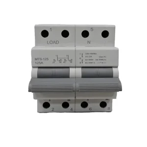 Two Pole Manual Load Transfer Double Throw Switch I 0 II 125A 1P 2P 3P 4P Automatic Transfer Switching Ats PC Type