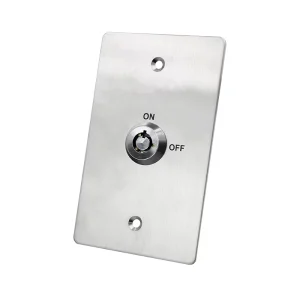 Two Positions Electrical Exit with Key Lock Push Button Switch