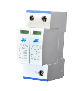 Type 2 DK 20 2P 25kA Lightning Surge Protection Power Surge Arrester 220V 385V Surge Protection Device