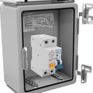 Type 2P 25A Residual Current Circuit Breaker MCB Electronic RCBO Capacities 10mA 30mA 100mA 300mA 32A 40A Copper Material 6KA