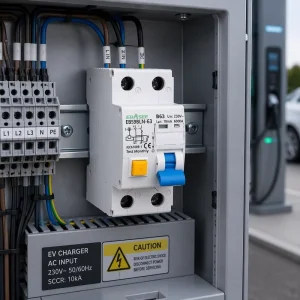 Type A 2P 40A Residual Current Circuit Breaker RCBO Capacities 30mA 100mA 300mA 32A 40A Copper Material 6KA