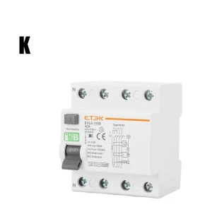 Type B Earth Leakage Circuit Breaker 10KA 4P 40A 30mA 220 240V 50 60Hz RCCB EKL6-100B