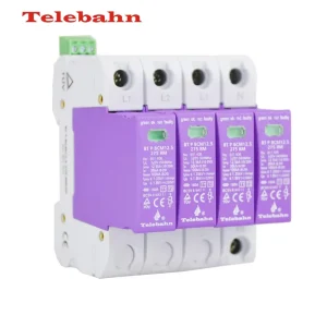 Type1 4P 12.5kA 10 350μs Low Voltage Surge Arrester Surge Protection Device with TUV Certified for TNC S TN S