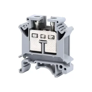 UIK16N Din Rail Screw Terminal Block 16mm² 800V 76A Electrical Connector Feed Through Installation Rail Mount Terminal Blocks