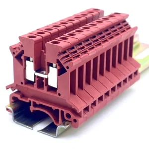UK 2.5B PA66 Grey Terminal Block Screw Connection Din Rail Panel Mounted 24-12AWG Universal Electric Wire Connector