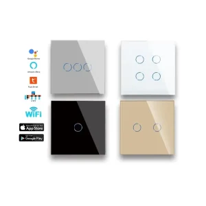 UK EU Tuya WiFi Zigbee Smart Switch Socket Works With Alexa Google CE CB Wall Switch Remote Control For Smart Home