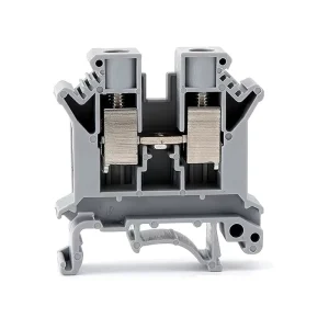 UK Series Terminal Block Direct Insertion Connection PVC Rail Type Terminal Block Flame Retardant Shell