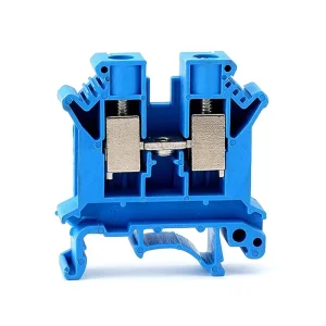 UK Series Terminal Block Direct Insertion Connection PVC Rail Type Terminal Block Flame Retardant Shell
