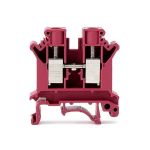UK Series Terminal Block Direct Insertion Connection PVC Rail Type Terminal Block Flame Retardant Shell