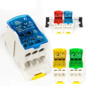 UK125A Din Rail Terminal Block One in multiple out Distribution Box Universal Wire Connector Terminal Block