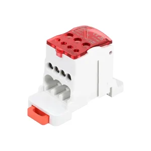 UKK 80A Red Distribution Block Electrical Block Distribution Box Screw Terminal Connectors UKK Terminal Block