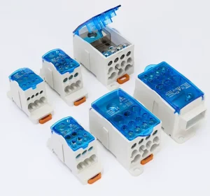 UKK Din Rail Unipolar Junction Box Screw Panel Power Distribution Terminal Block for 80A 125A 250A 400A