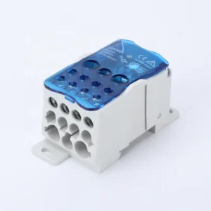UKK Junction Box Brass Conductor Power Distribution Screw UKK Din Rail Terminal Block Series