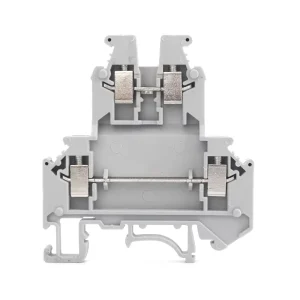 UKK3 Double-Level Terminal Block 2.5mm² Screw Connection DIN Rail Mount Multi-Level Industrial Power Distribution Connector