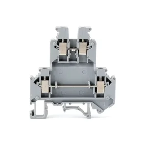 UKK3 Series Double Layer Terminal Block Rail Mounted Terminal Block Flame-retardant Shell All Copper Conductor