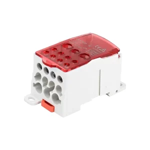 UKK400A Red Din Rail Distribution Block UKK80 UKK125 UKK160 UKK200 UKK400 UKK500 Terminal Block